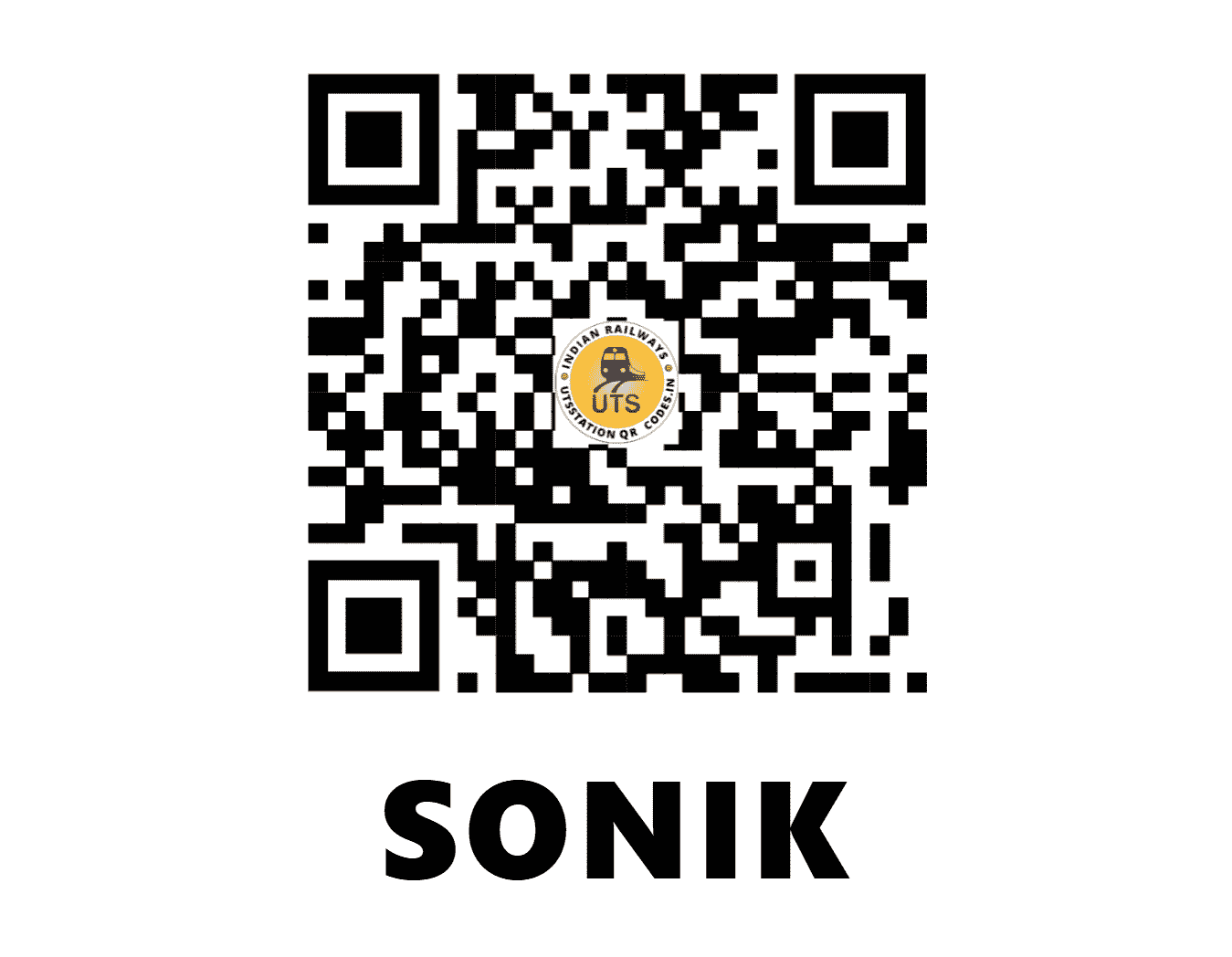 UTS QR Code for SONIK - SIC (NR - UTTAR PRADESH)